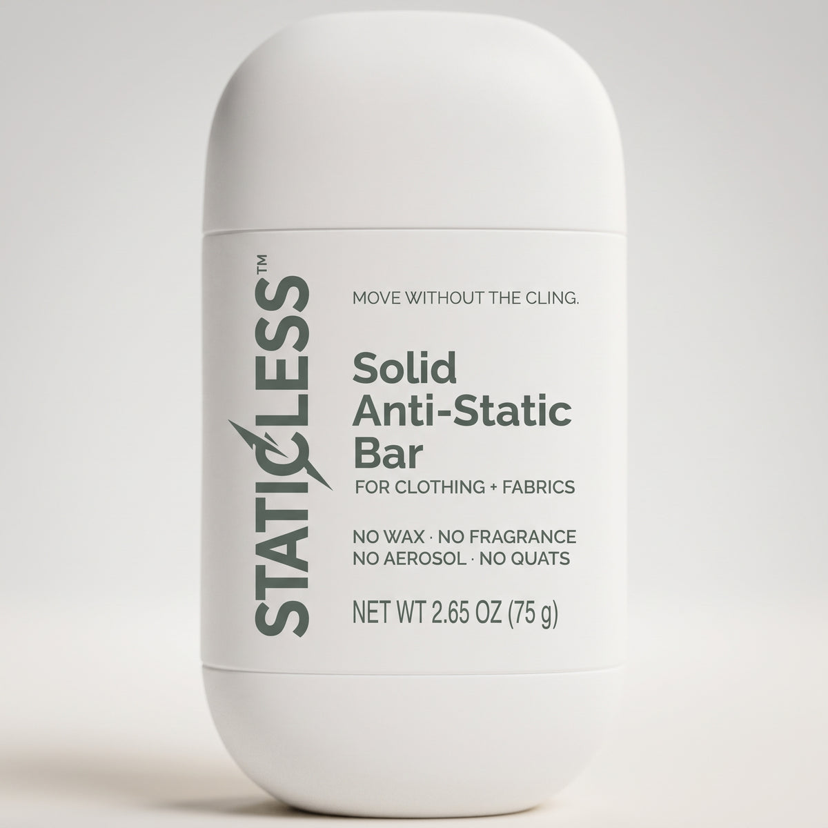 STATICLESS Solid Anti-Static Bar — 2.65 oz
